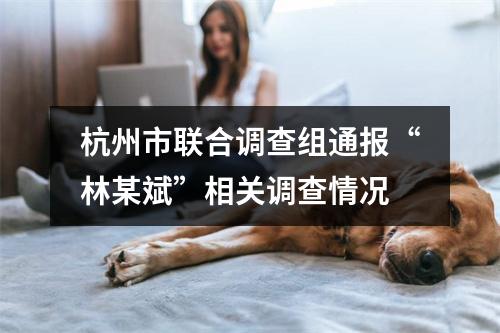 杭州市联合调查组通报“林某斌”相关调查情况