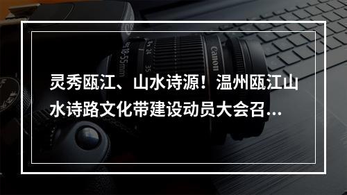 灵秀瓯江、山水诗源！温州瓯江山水诗路文化带建设动员大会召开