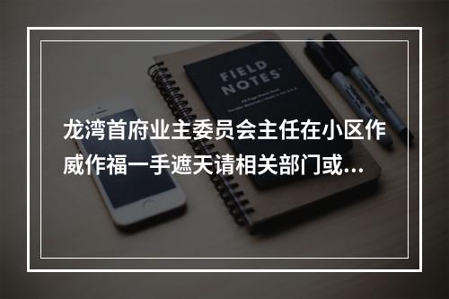 龙湾首府业主委员会主任在小区作威作福一手遮天请相关部门或纪委严查