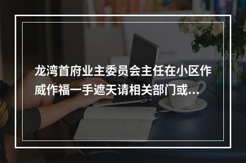 龙湾首府业主委员会主任在小区作威作福一手遮天请相关部门或纪委严查
