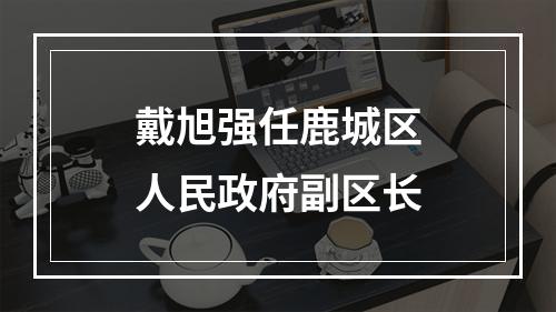 戴旭强任鹿城区人民政府副区长