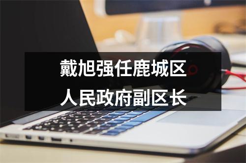 戴旭强任鹿城区人民政府副区长