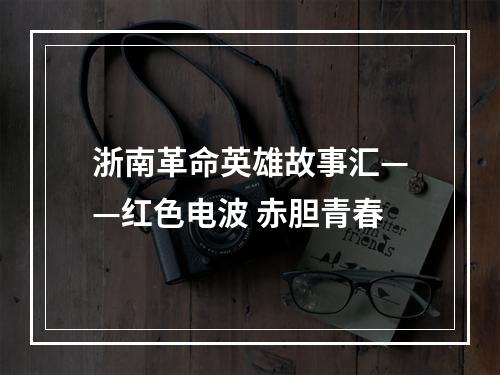 浙南革命英雄故事汇——红色电波 赤胆青春