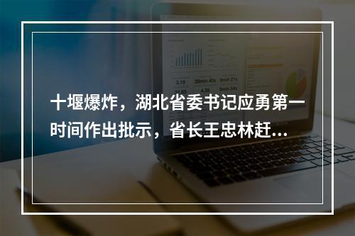十堰爆炸，湖北省委书记应勇第一时间作出批示，省长王忠林赶往现场