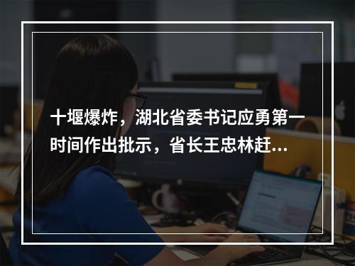 十堰爆炸，湖北省委书记应勇第一时间作出批示，省长王忠林赶往现场