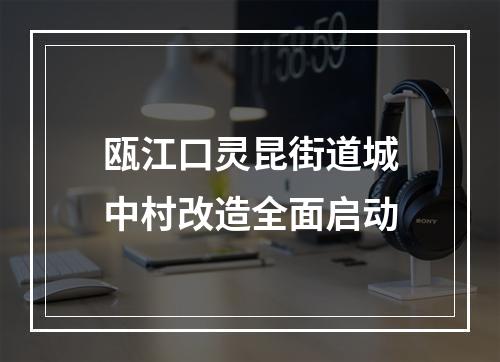 瓯江口灵昆街道城中村改造全面启动