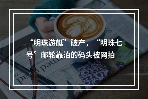 “明珠游艇”破产，“明珠七号”邮轮靠泊的码头被网拍