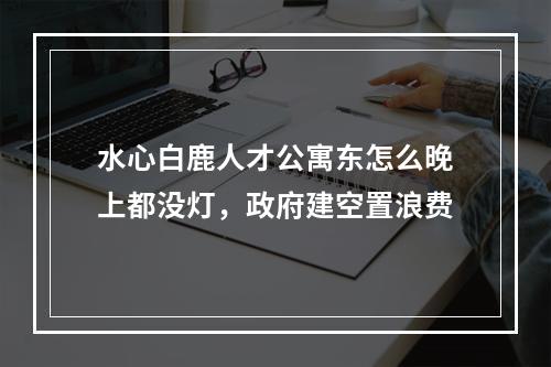 水心白鹿人才公寓东怎么晚上都没灯，政府建空置浪费