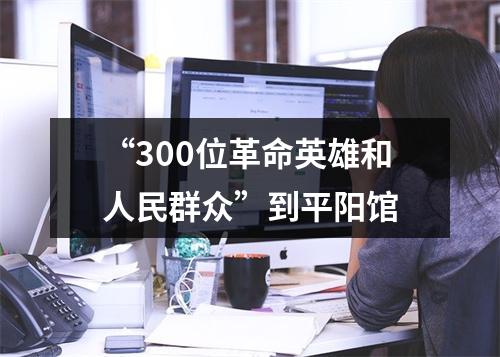“300位革命英雄和人民群众”到平阳馆