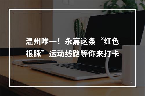 温州唯一！永嘉这条“红色根脉”运动线路等你来打卡