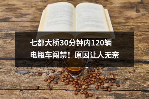 七都大桥30分钟内120辆电瓶车闯禁！原因让人无奈