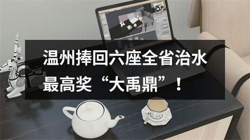 温州捧回六座全省治水最高奖“大禹鼎”！