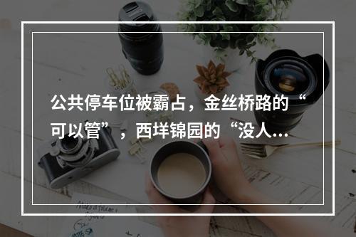 公共停车位被霸占，金丝桥路的“可以管”，西垟锦园的“没人管”！这是为什么？市...