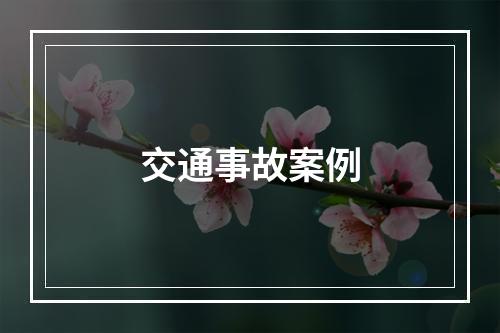 交通事故案例