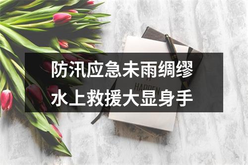 防汛应急未雨绸缪 水上救援大显身手