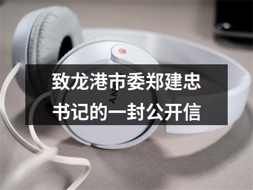 致龙港市委郑建忠书记的一封公开信