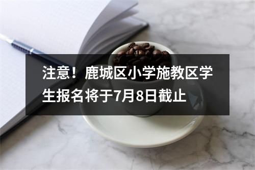 注意！鹿城区小学施教区学生报名将于7月8日截止