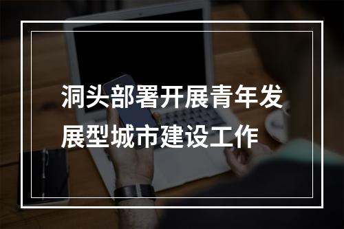 洞头部署开展青年发展型城市建设工作