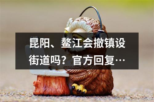 昆阳、鳌江会撤镇设街道吗？官方回复…
