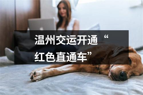 温州交运开通“红色直通车”