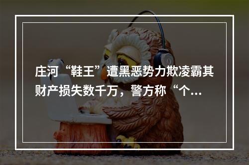 庄河“鞋王”遭黑恶势力欺凌霸其财产损失数千万，警方称“个人纠纷管不了”