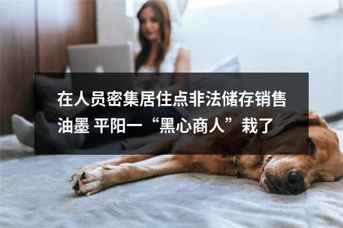 在人员密集居住点非法储存销售油墨 平阳一“黑心商人”栽了