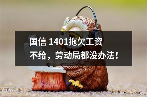 国信 1401拖欠工资不给，劳动局都没办法！