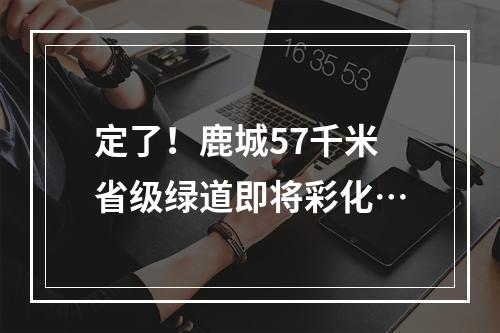 定了！鹿城57千米省级绿道即将彩化…
