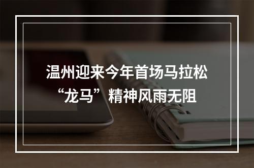 温州迎来今年首场马拉松 “龙马”精神风雨无阻