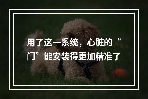 用了这一系统，心脏的“门”能安装得更加精准了