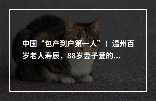 中国“包产到户第一人”！温州百岁老人寿辰，88岁妻子爱的告白：他太不容易