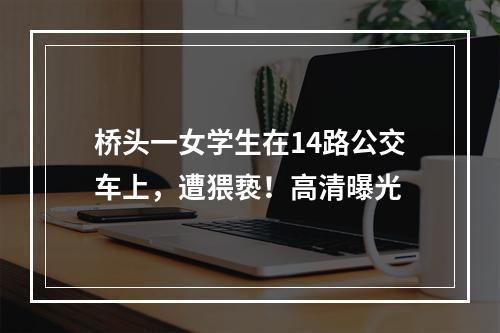 桥头一女学生在14路公交车上，遭猥亵！高清曝光