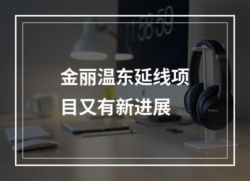 金丽温东延线项目又有新进展