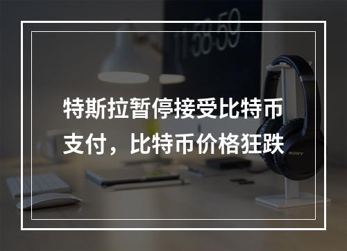 特斯拉暂停接受比特币支付，比特币价格狂跌