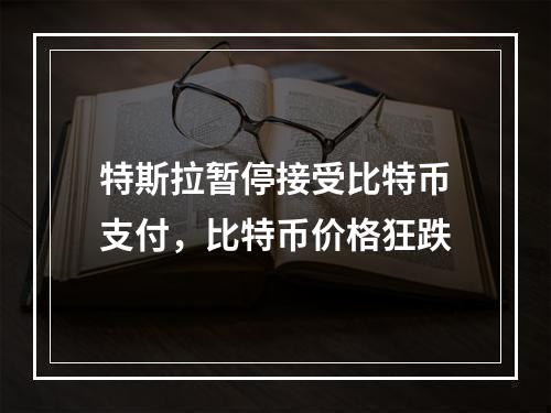 特斯拉暂停接受比特币支付，比特币价格狂跌