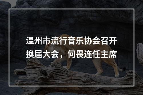 温州市流行音乐协会召开换届大会，何畏连任主席