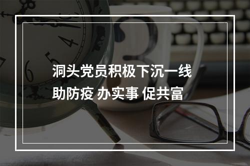 洞头党员积极下沉一线  助防疫 办实事 促共富
