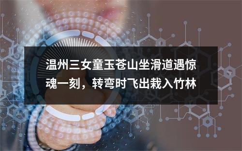 温州三女童玉苍山坐滑道遇惊魂一刻，转弯时飞出栽入竹林