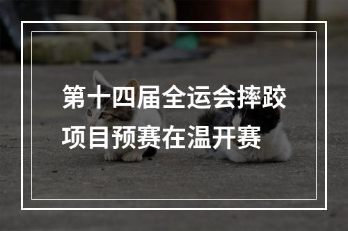 第十四届全运会摔跤项目预赛在温开赛
