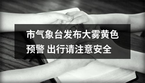 市气象台发布大雾黄色预警 出行请注意安全