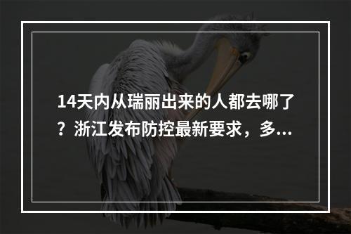 14天内从瑞丽出来的人都去哪了？浙江发布防控最新要求，多地发布紧急提醒