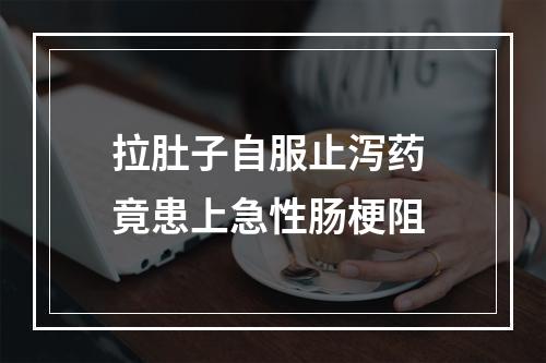 拉肚子自服止泻药 竟患上急性肠梗阻