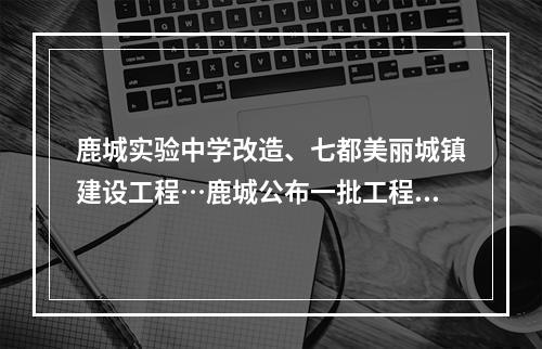 鹿城实验中学改造、七都美丽城镇建设工程…鹿城公布一批工程批复