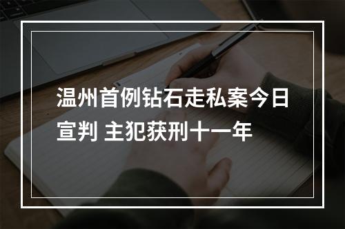 温州首例钻石走私案今日宣判 主犯获刑十一年