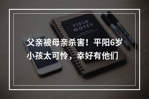 父亲被母亲杀害！平阳6岁小孩太可怜，幸好有他们