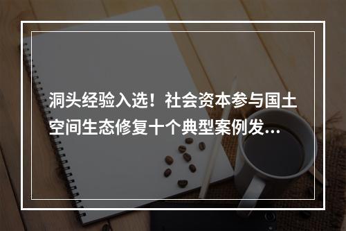 洞头经验入选！社会资本参与国土空间生态修复十个典型案例发布
