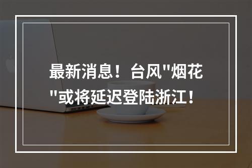 最新消息！台风