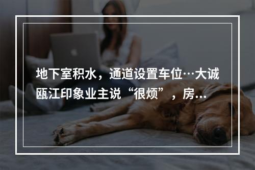 地下室积水，通道设置车位…大诚瓯江印象业主说“很烦”，房开说“正常”