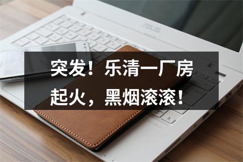 突发！乐清一厂房起火，黑烟滚滚！
