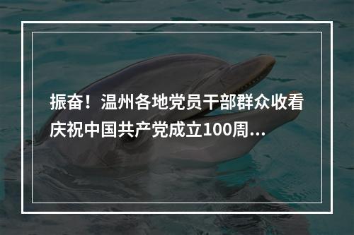振奋！温州各地党员干部群众收看庆祝中国共产党成立100周年大会